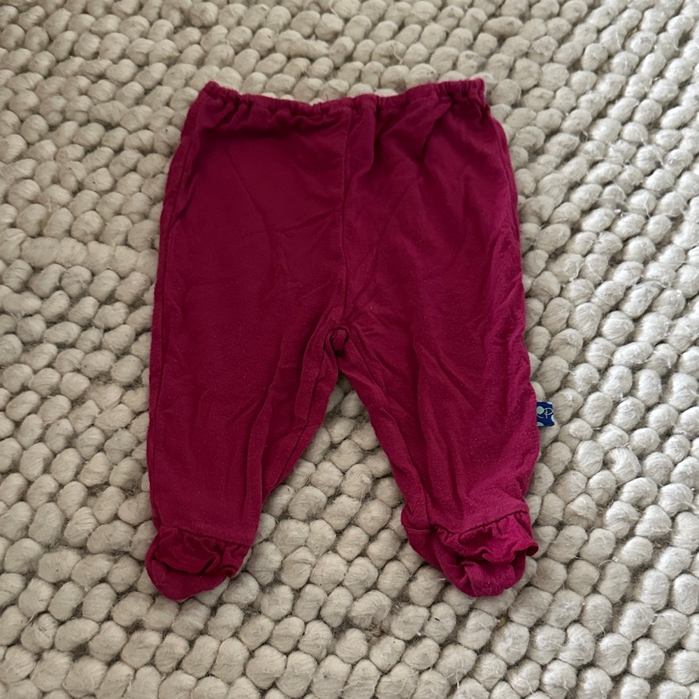 Kickee pants bamboo pants with feet 0-3m